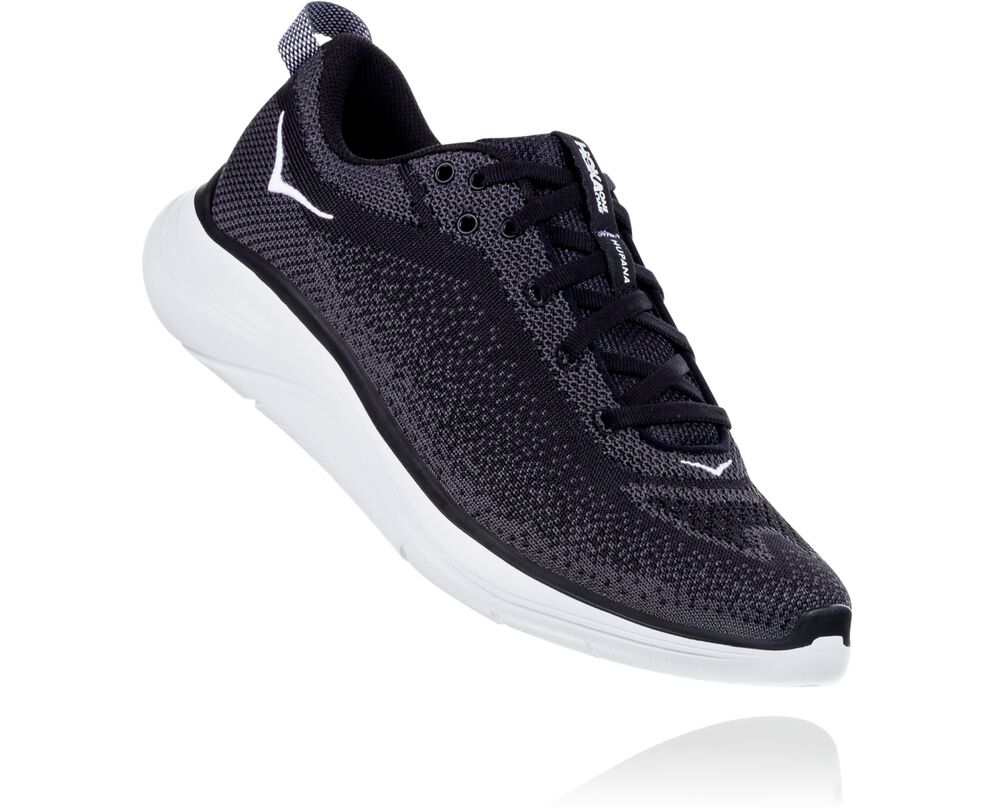 Hoka One One Hupana Flow Löparskor Dam Svarta/MörkGrå - SE-2948715
